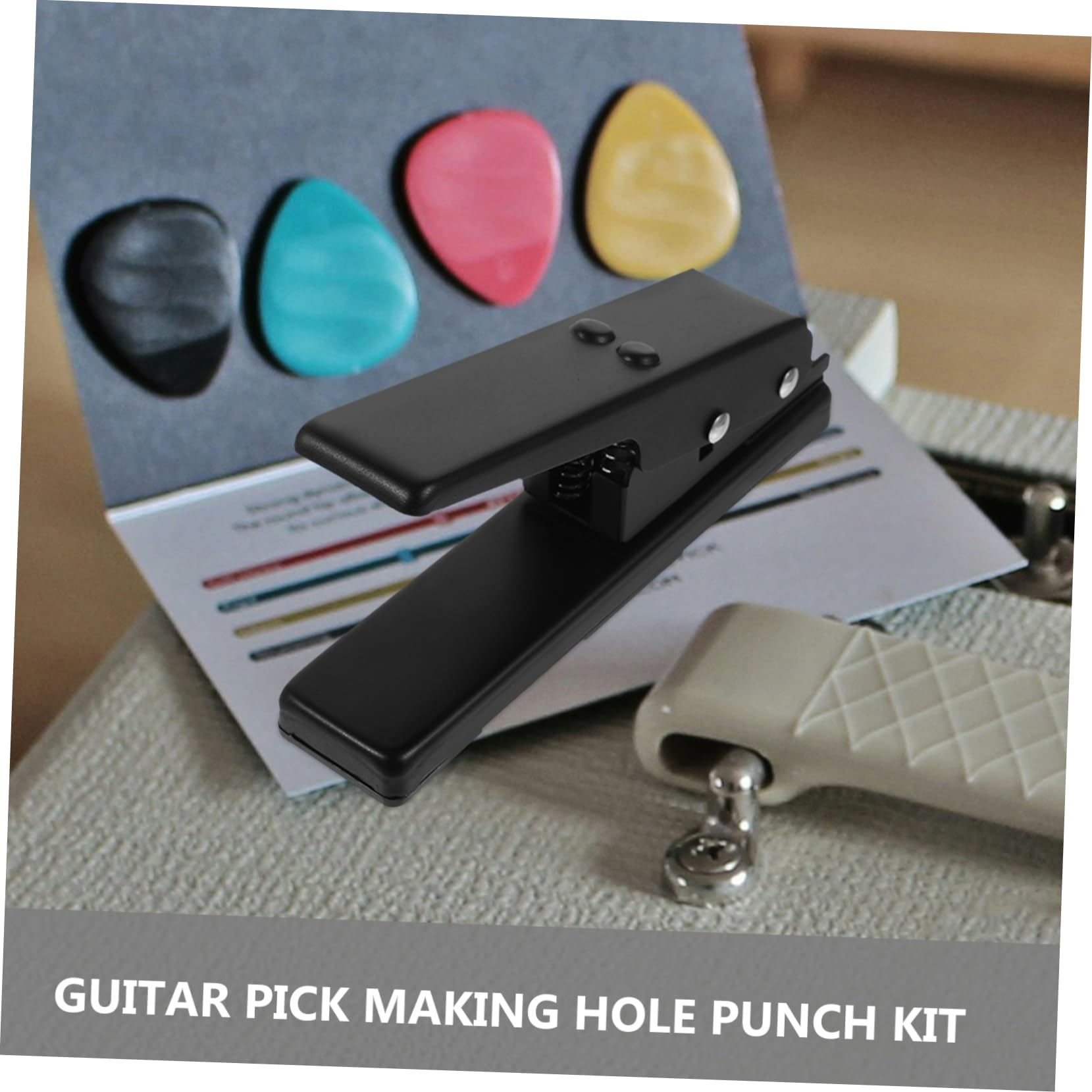 1juego Perforadora De Púas De Guitarra Profesional Herramienta De Para Púas Personalizadas Accesorios Para Músicos