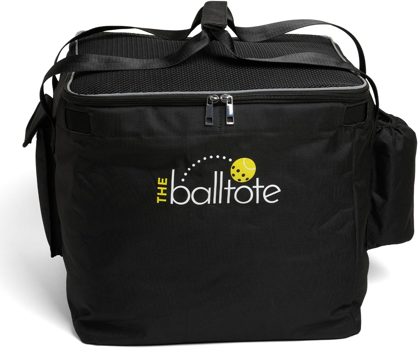 Racket Pets The Ball Tote - Replacement Bag for Tennis and Pickleball Pro Teaching Cart Hopper, Large Tote Bag For 150 Tennis Balls or 100 Pickleballs, Frame Not Included, (Black)