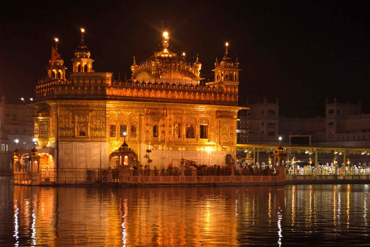 Go Green Tale Sikh Religious Poster|Amritsar Gurudwara Wall Poster For Holy Place, Office|1Pc|Interior Decor