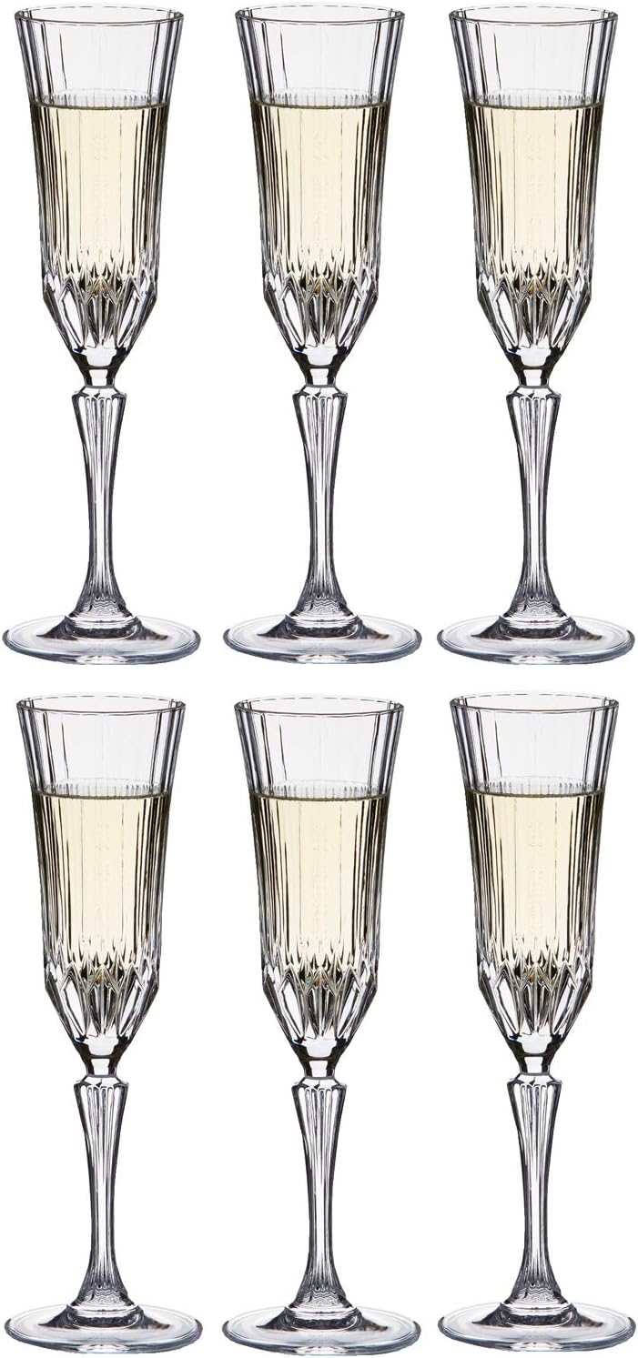 サントリーマーケティング シャンパングラス クリア 180ml アダージョ おしゃれ 6個入り 167 21 シャンパーニュ フルート