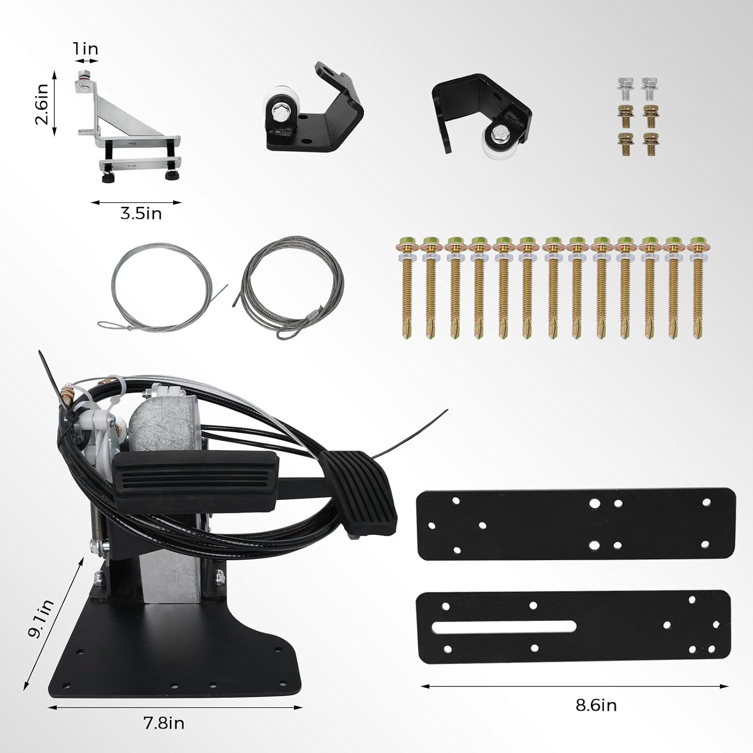Replacement for ACAR-B7D Passenger Side Dual Control Gas and Brake Pedal for Driver Training Vehicle, Student Driver Training Vehicle Assist Device