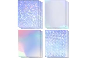20 Sheets Glitter Sublimation Paper, 8.5x11 Inch Glitter Sticker Paper
