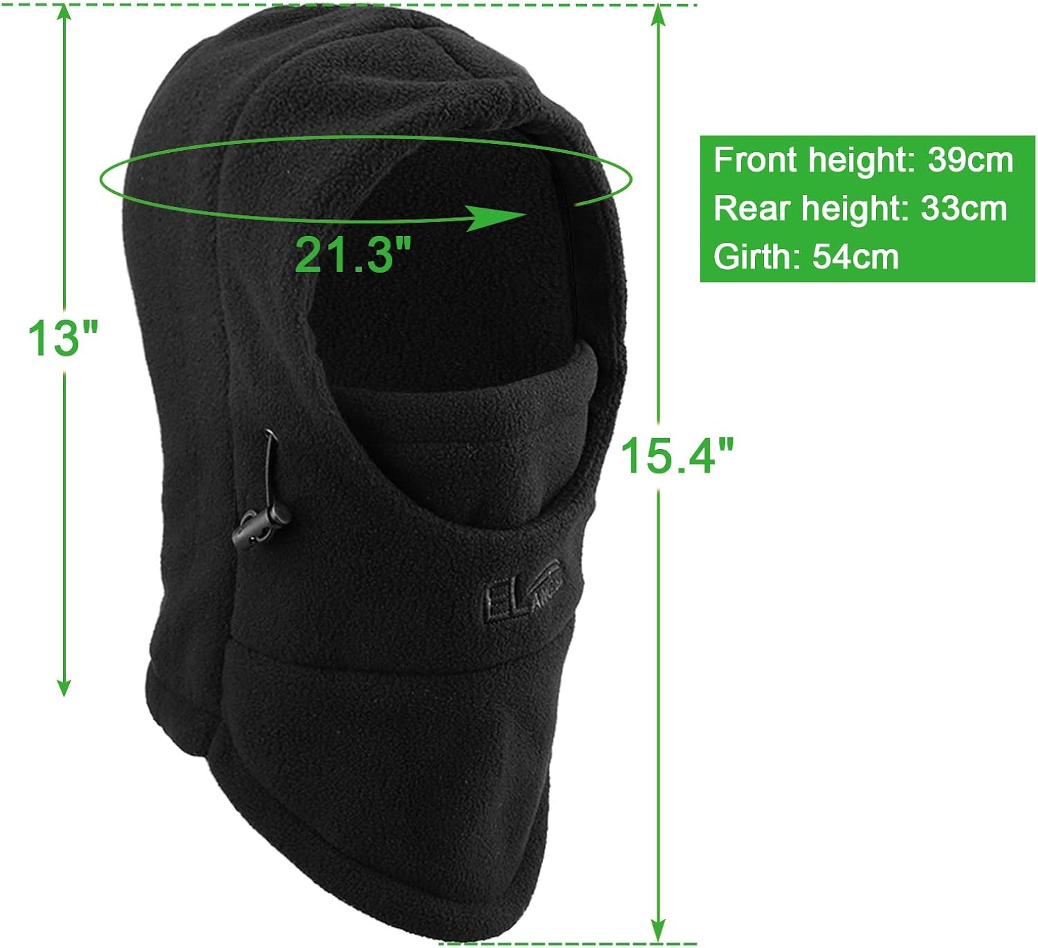 AMYIPO Children's Balaclava Winter Windproof Warm Hat Cold Weather Double Thick Warm Polar Fleece Soft Kids Ski Cap (Black): Clothing, Shoes & Jewelry