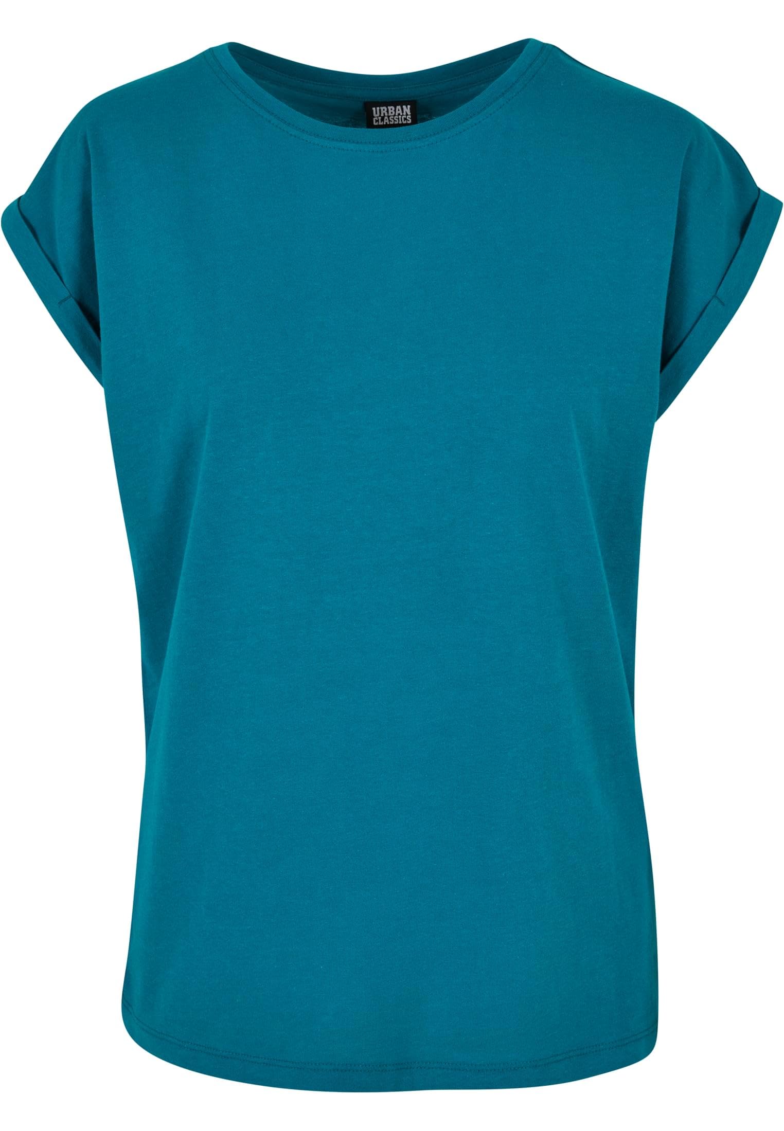 Urban Classics Women's Ladies Extended Shoulder Tee T-Shirt, Watergreen, 3XL
