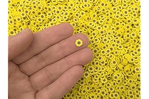 Tiny Resin Yellow Sunflower Glitter Perfect for Crafting Projects