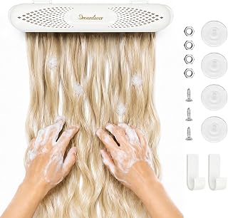 Dreamlover Hair Extension Holder for Washing & Drying, 1 Pack, White