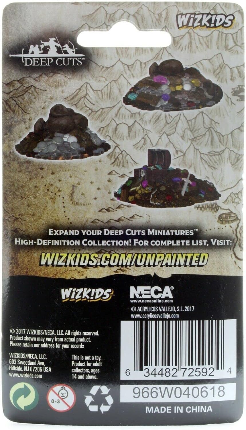 WizKids Deep Cuts Unpainted Miniatures Terrain: Wave 3: Treasure Piles