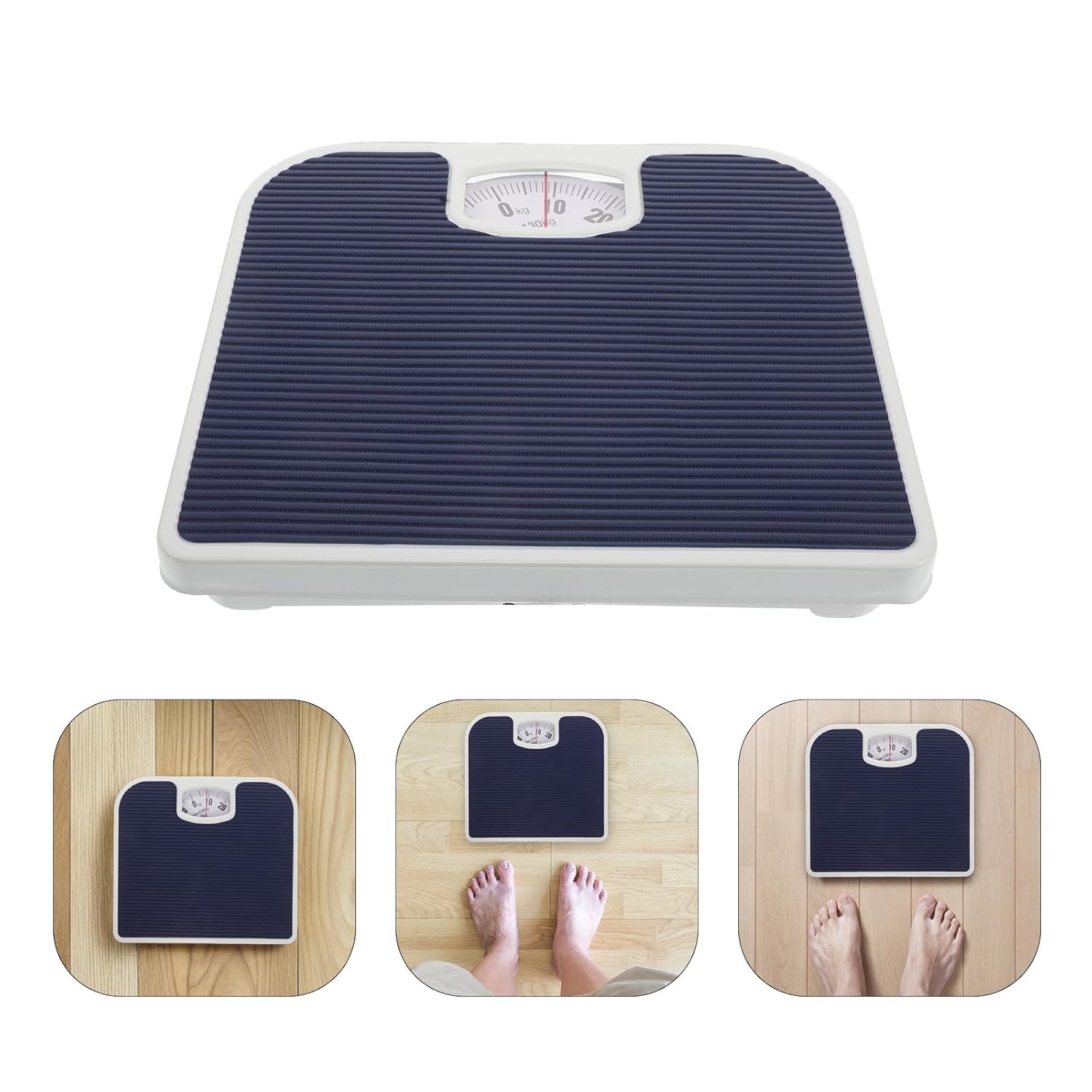 Analog Bathroom Scale for Body Weight with High Precision Spring Mechanism Mechanical Weighing Machine for Home Use Accurate Body Weight Measurement Sturdy Design Non- Scale