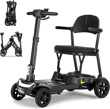 DECOMIL Aviro S1 Lightweight 39 lbs Foldable Mobility Scooter for Adults 20-Mile Range, Dual 10Ah Lithium Battery, 270W Motor, 20-Mile Range, 265 lbs Capacity, All-in-One Design