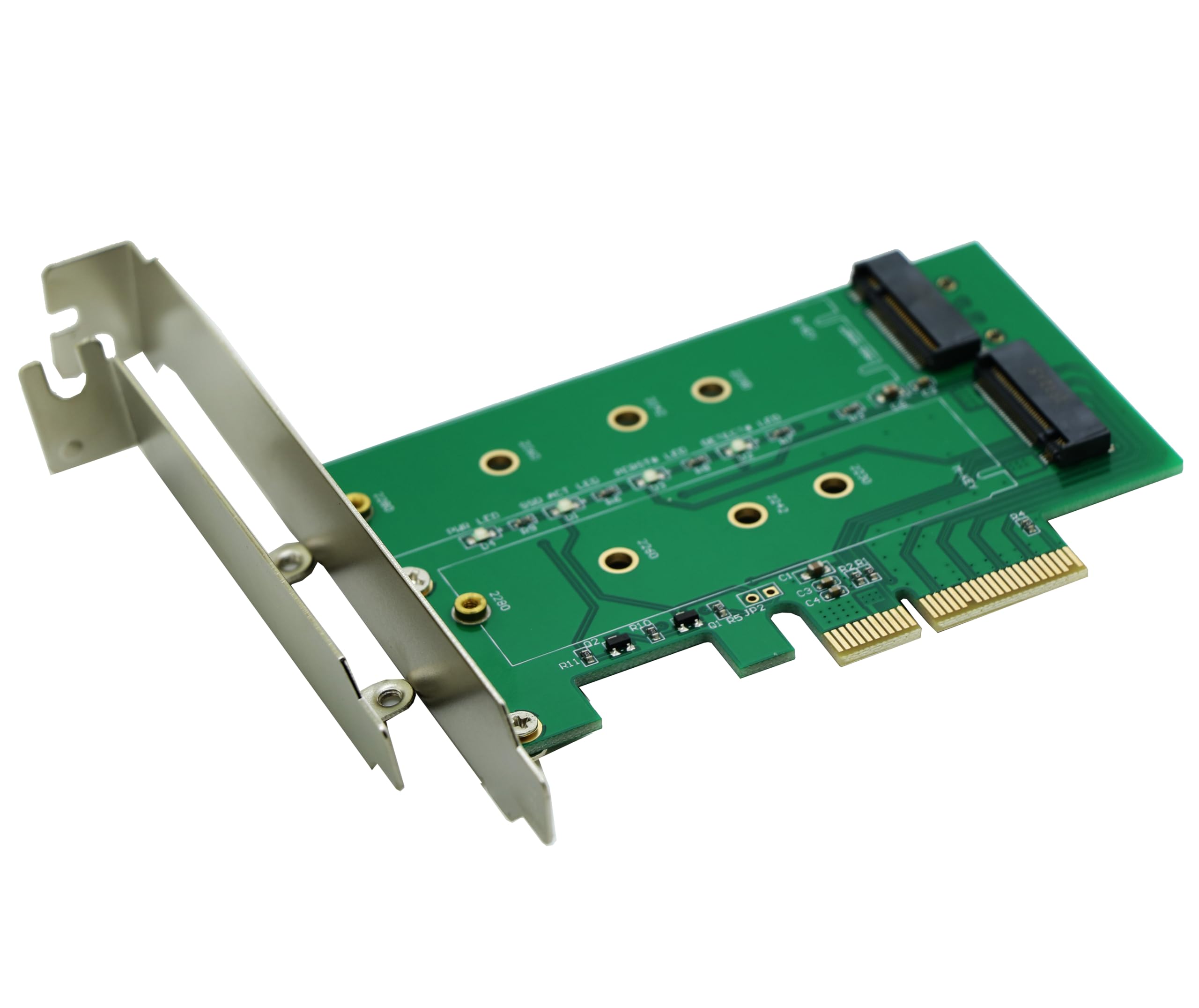 Sintech M.2(NGFF) PCIe SSD to PCIe X4 Or SATA SSD to SATA Adapter Card