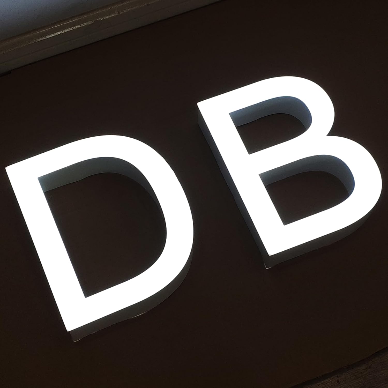 Custom Lighted Letters for Business Signs - Durable Large LED Letters for Store Sign (Custom, 3 letters)