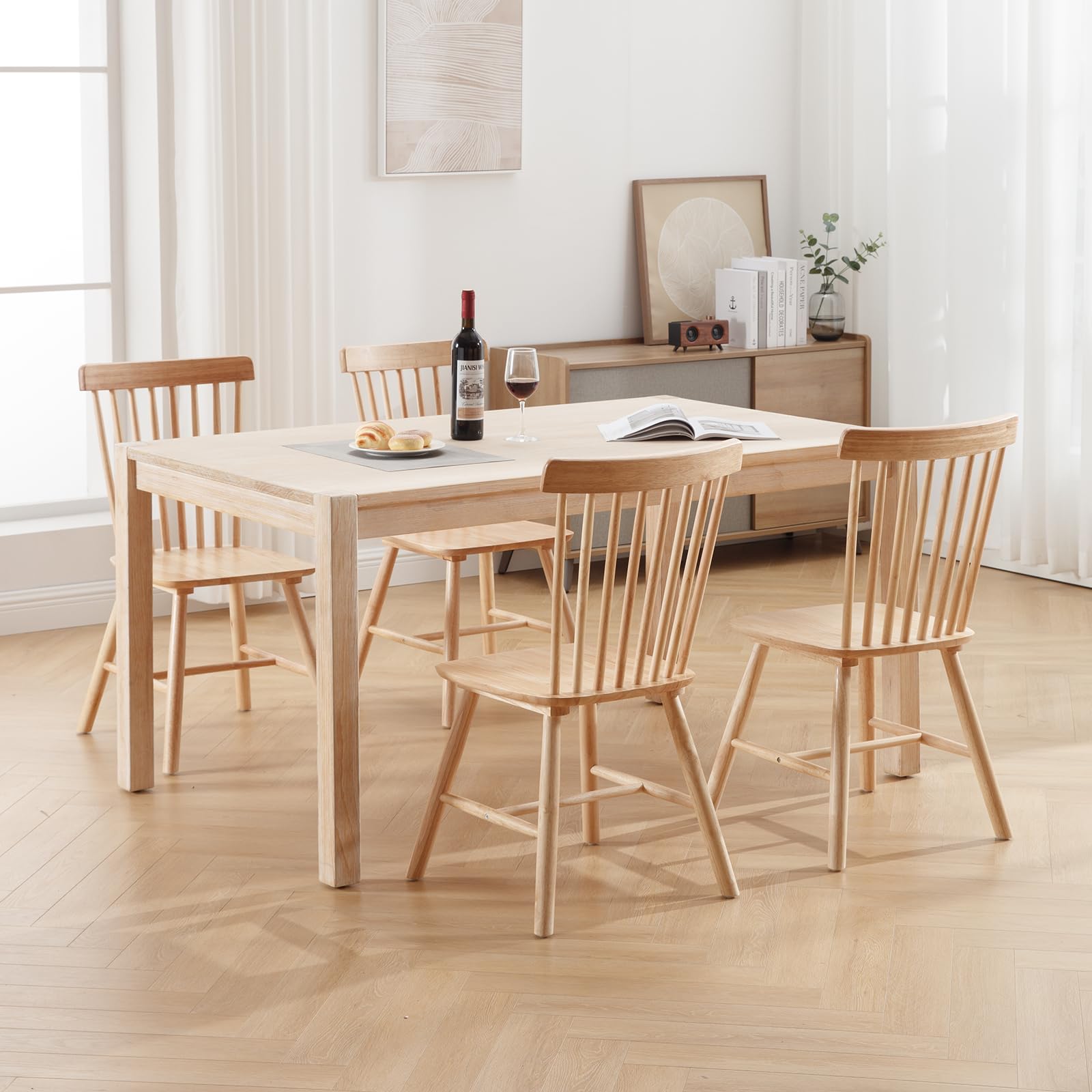 Amazon.com - Janoray Farmhouse Style Windsor Chairs Set of 4