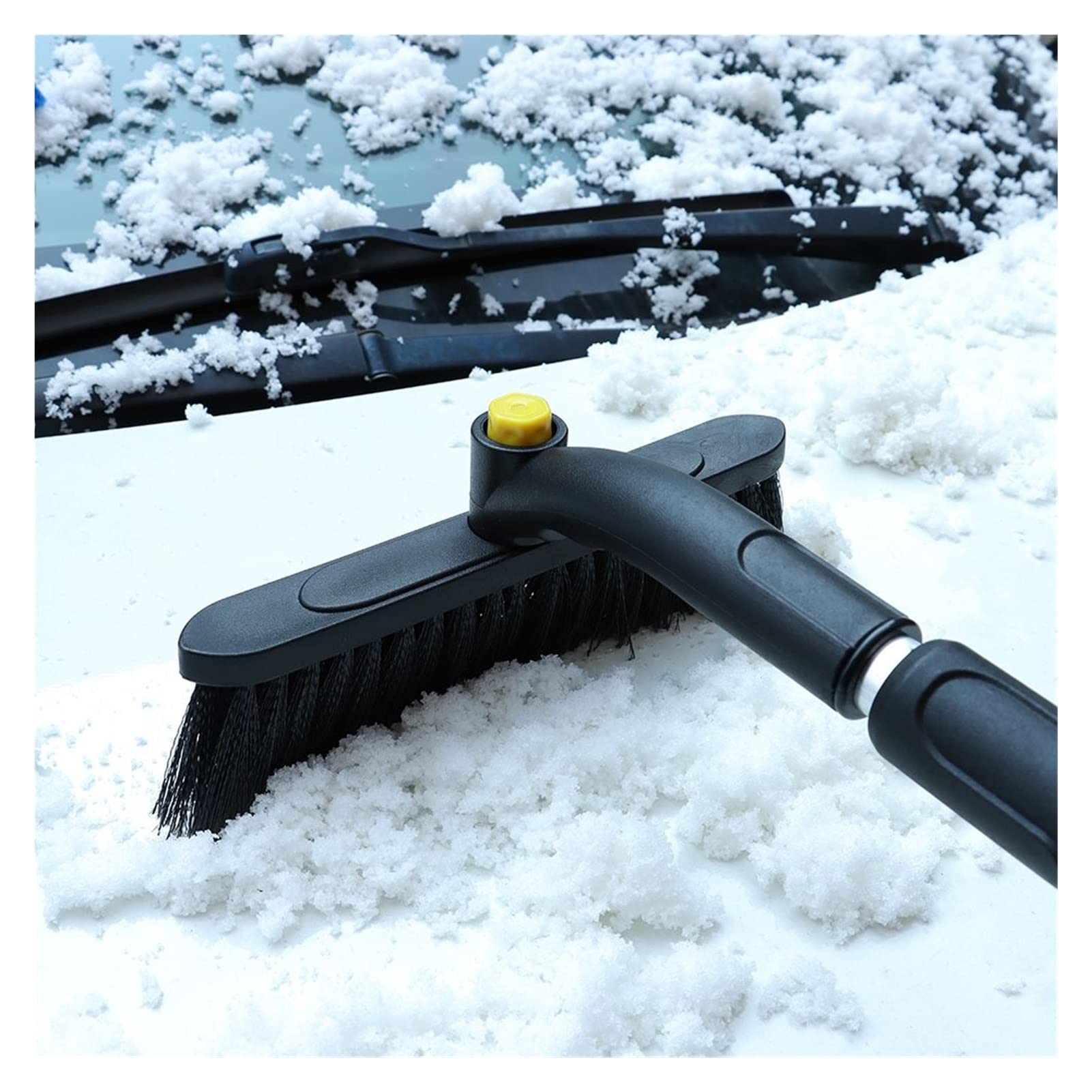 Brosse à Neige pour Pare-Brise, Brosse à Neige, grattoir à Glace pour Pare-Brise de Voiture, Brosse à Neige Extensible avec poignée en Mousse Compatible avec Camion SUV Windows Wehicle