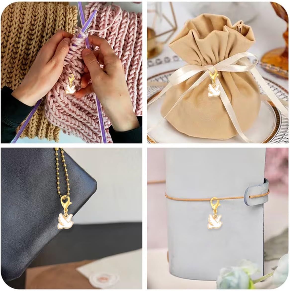 Alloy Enamel Charms with Lobster Clasps, Decorative Pendants for Gift Wrapping, Zipper Pulls, Keychains, Bags Decoration image 3