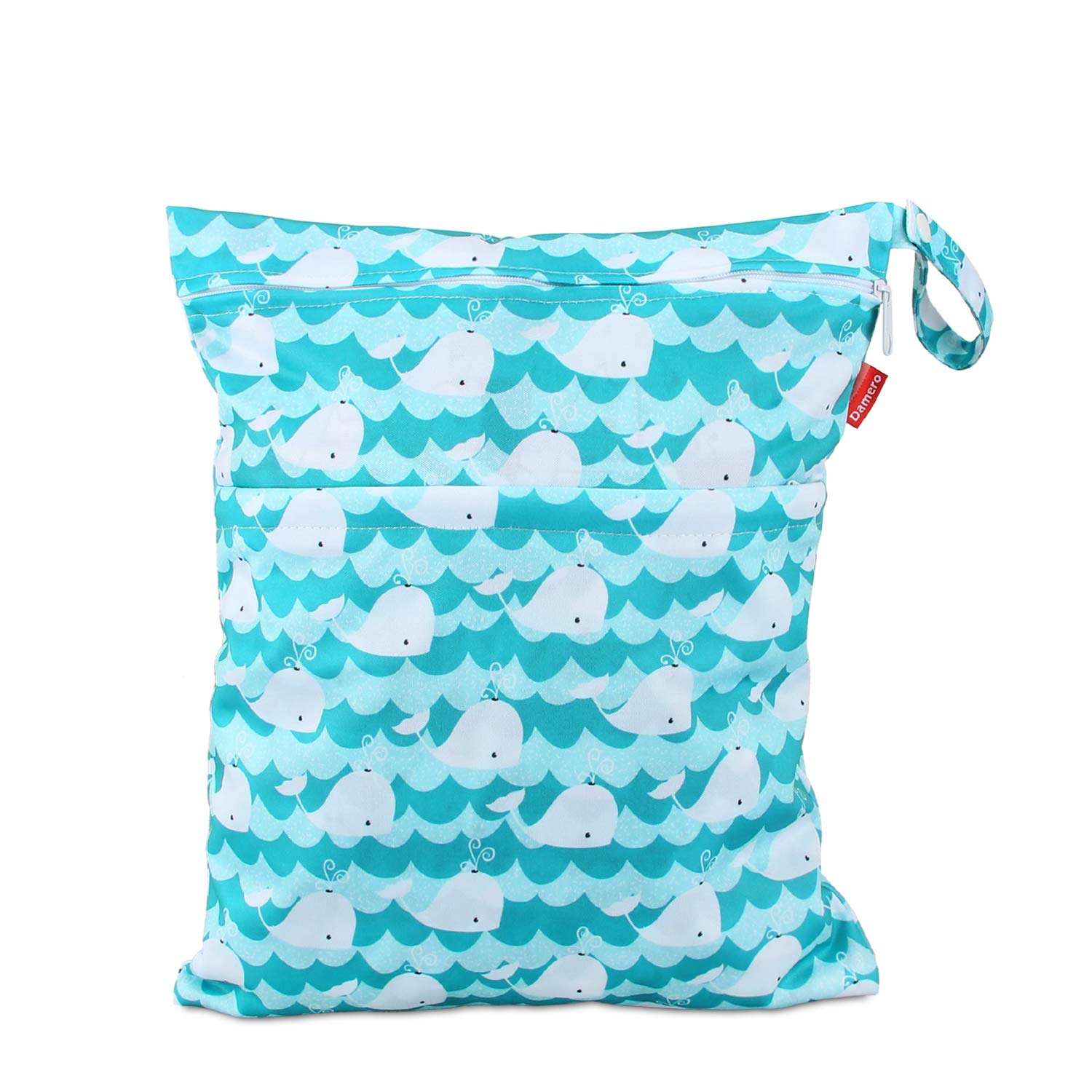 Damero Borsa per Pannolini Riutilizzabile Wet Bag per Pannolini Lavabili