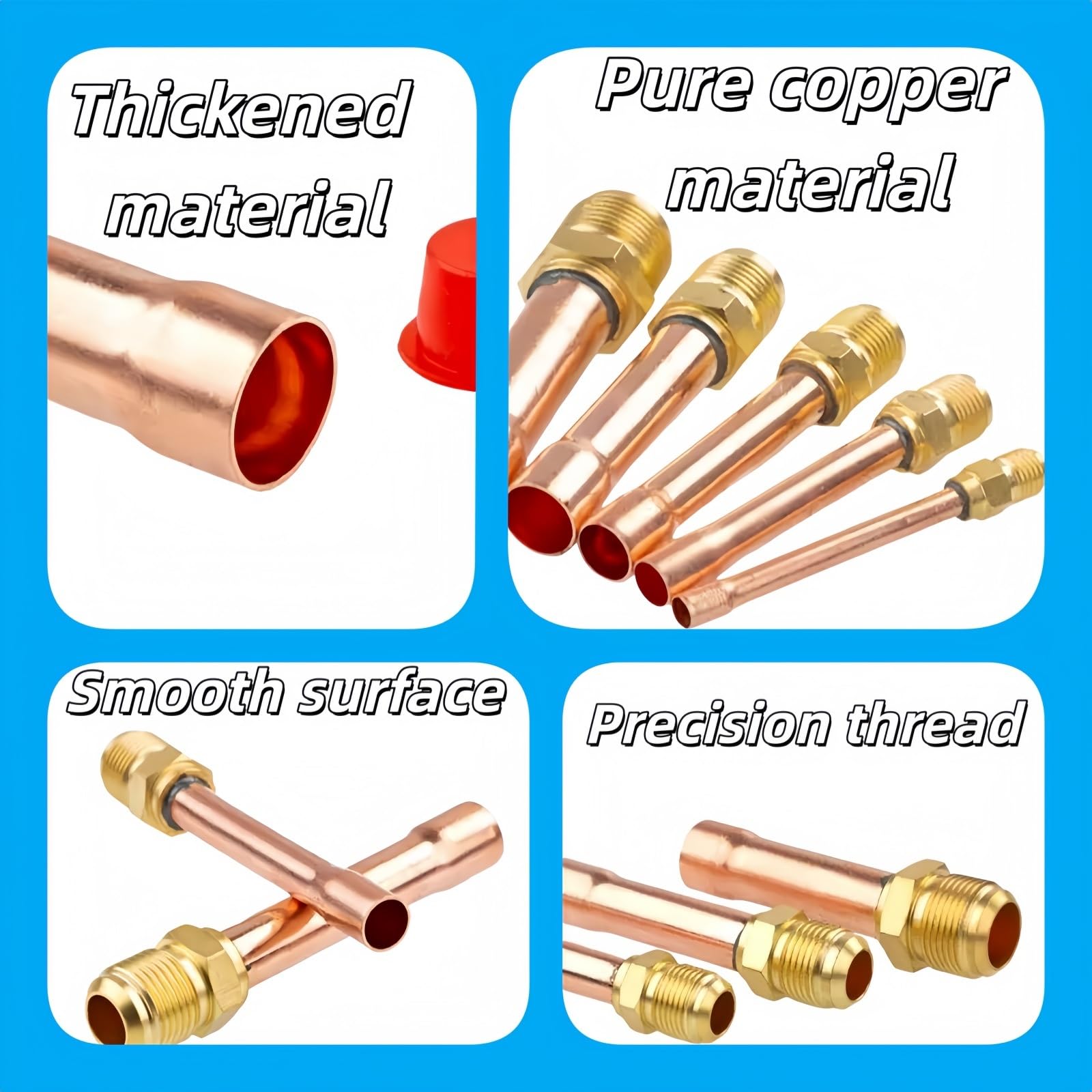 Generisches Kupferrohr-Werkzeugset for Klimaanlagen – Rohrschneider, Belling-Stauch-Expander und Wärmedämmung for die HVAC-Installation(3/4INCH)