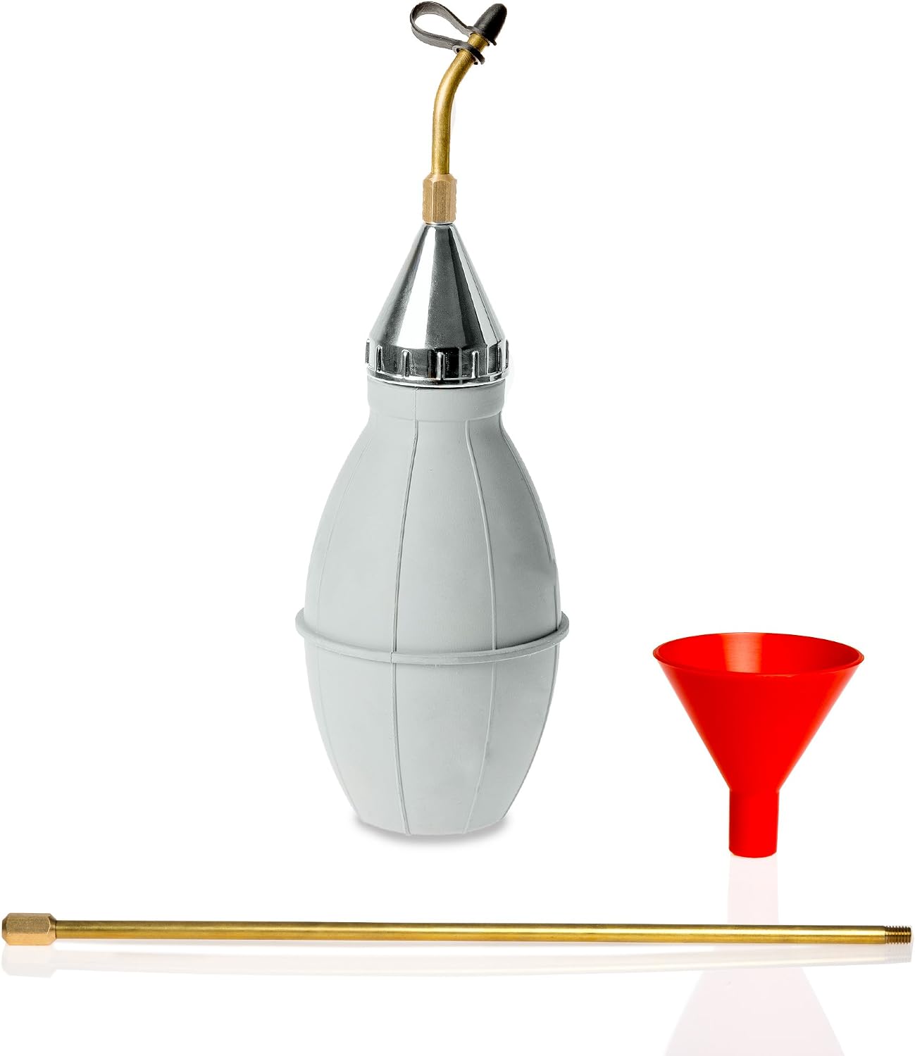 Punchau Diatomaceous Earth Powder Duster Garden Powder Applicator Dispenser with Long Plastic Tube for Organic Gardening Agricultural Supplies