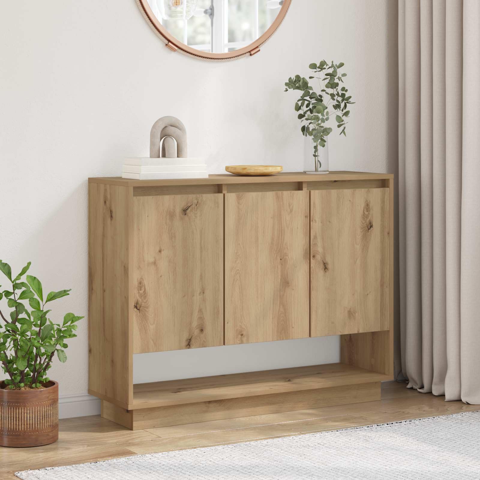 Credenza in rovere Artisan, 97 x 29 x 75 cm, in legno