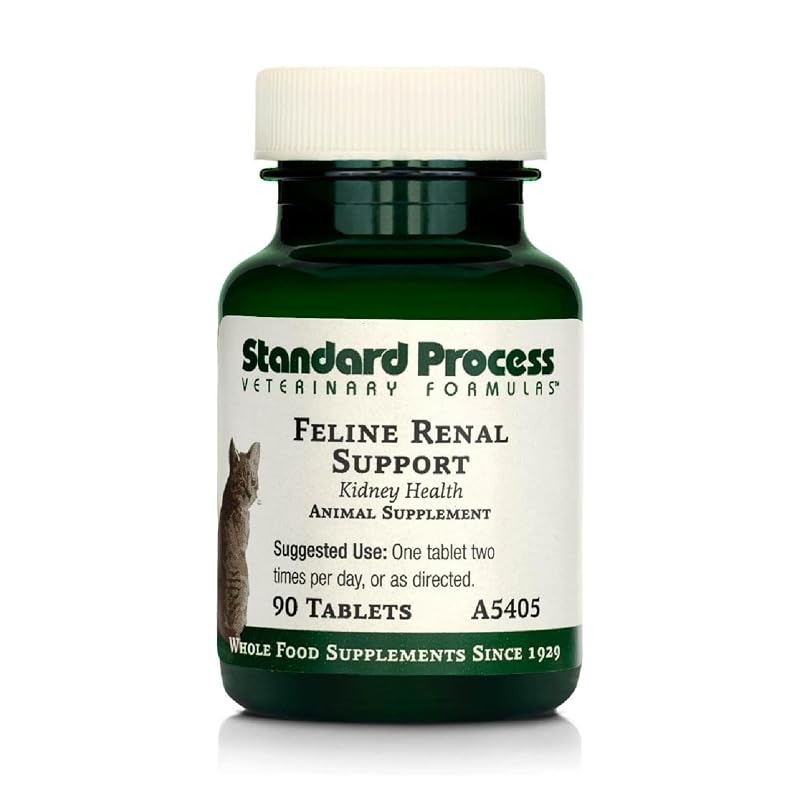 Suplemento multivitamínico para gatos Standard Process Inc Feline Renal Support, 90 comprimidos
