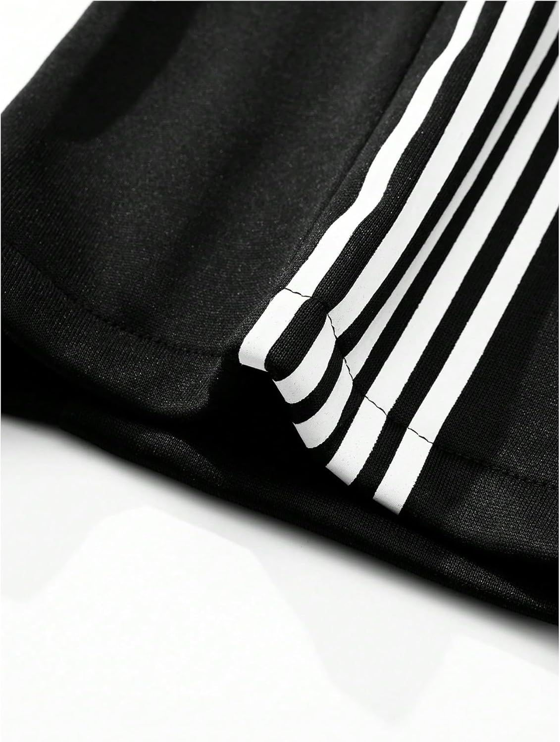 Men's Striped Side Sweatpants Drawstring Waisted Athletic Pants Streetwear Trousers - Image 4