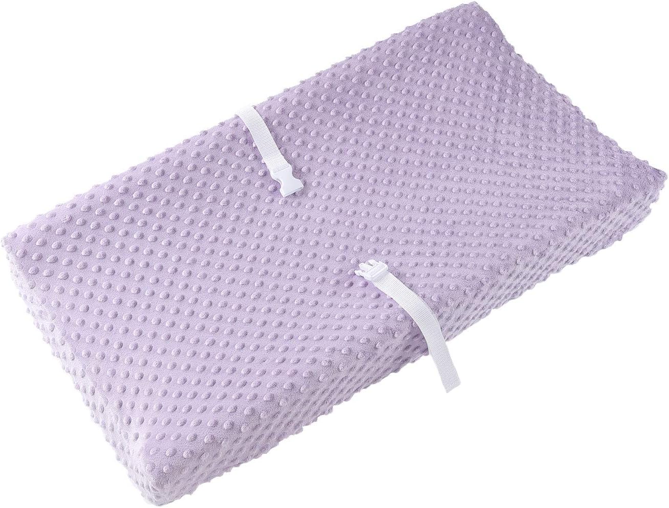 Baby Changing Pad Cover, Super Soft Minky Dot Diaper Changing Table Covers for Baby Girls and Boys, Ultra Comfortable, Safe for Babies, Fit 32"/34'' x 16" Pad (Orchid)