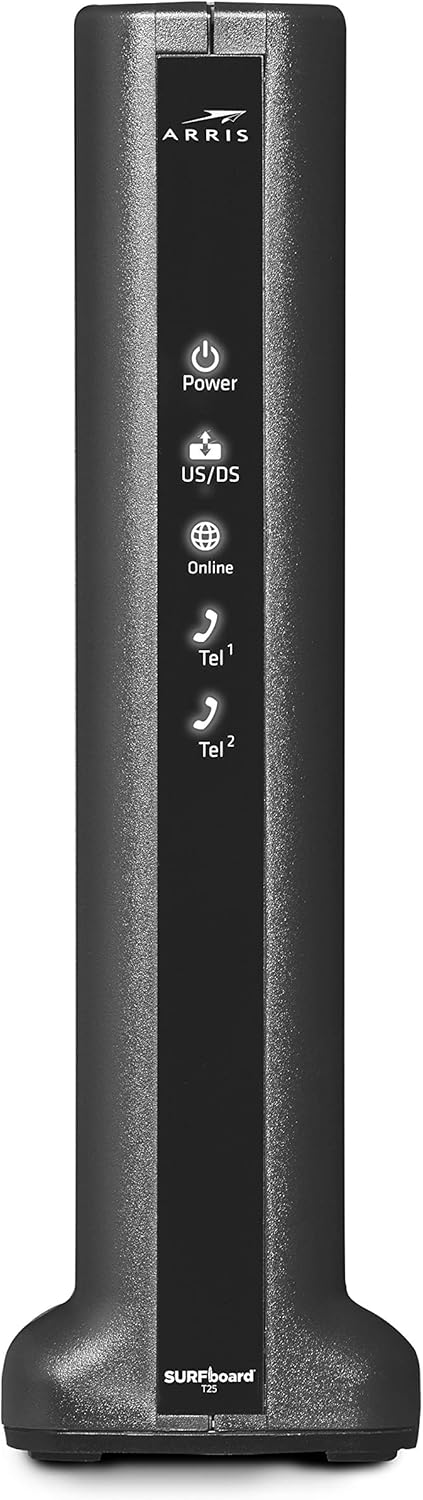New Product ARRIS SURFboard T25 DOCSIS 3.1 Gigabit Cable Modem | Certified for Xfinity Internet & Voice (Black) for plans up to 1000 Mbps