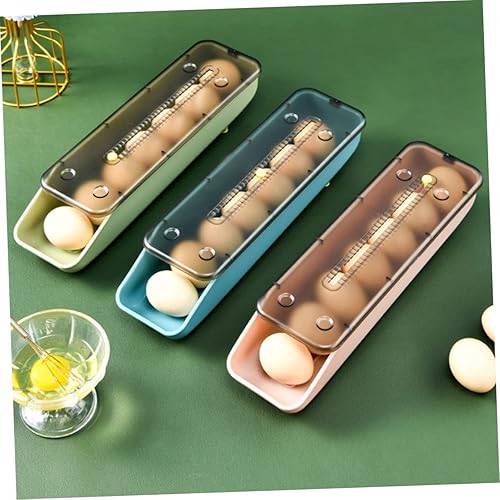 Miniatura 3 de TEHAUX 2pcs Egg Storage Box Lid Refrigerator Egg Tray Holder 7 Girds Carton Fridge Carrier Storage Case