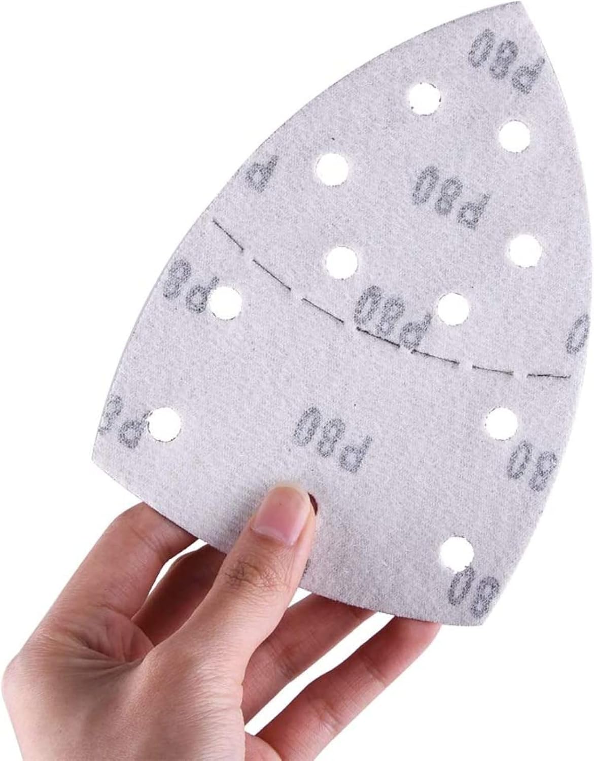 60pcs Mouse Sanding Sheets Hook And Loop Sander Pads Sand Paper Assorted 40/60/80/120/180/240/ Grits Fit Multi-Sander