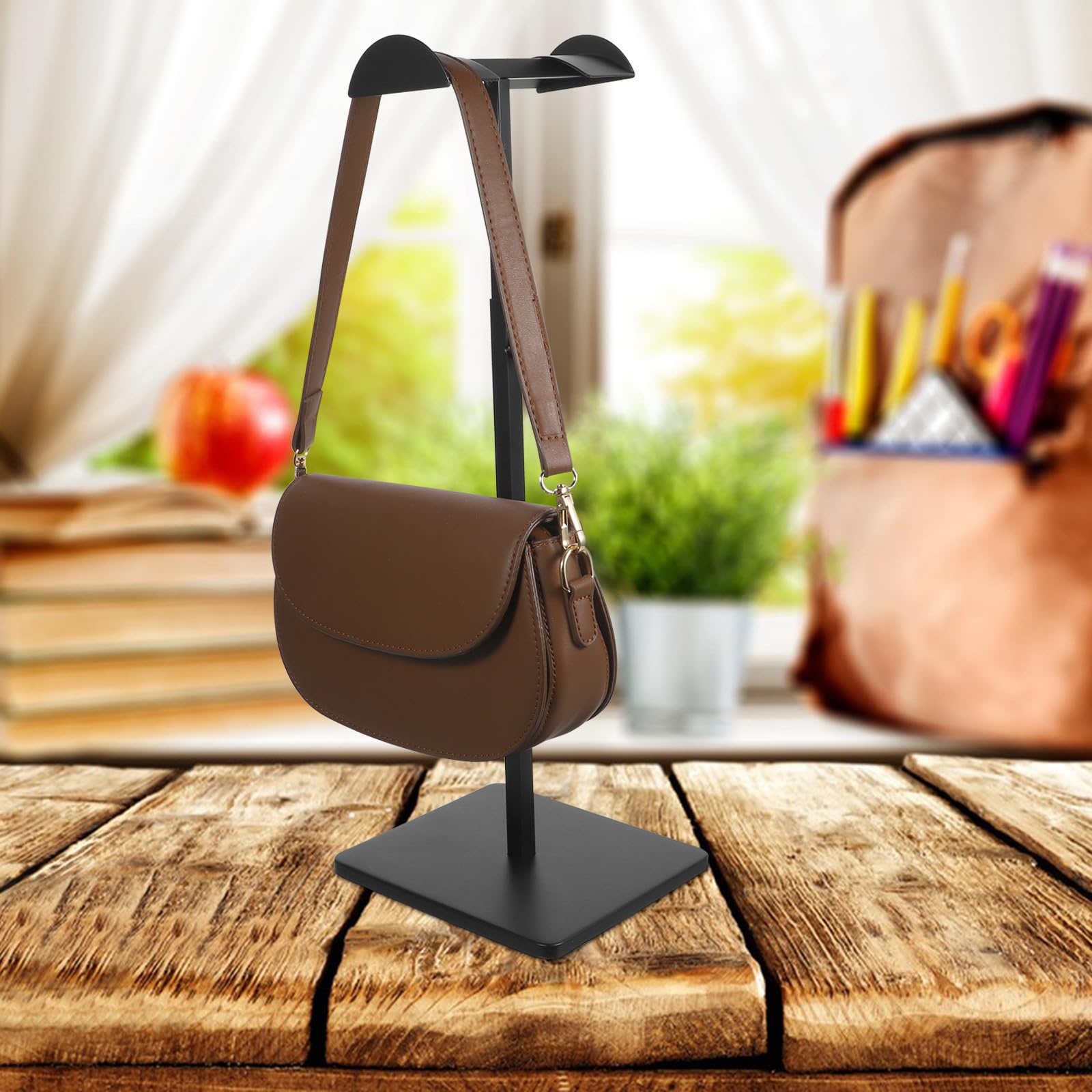 GALPADA Expositor de Bolsos en Forma de T Ajustable de Acero Inoxidable