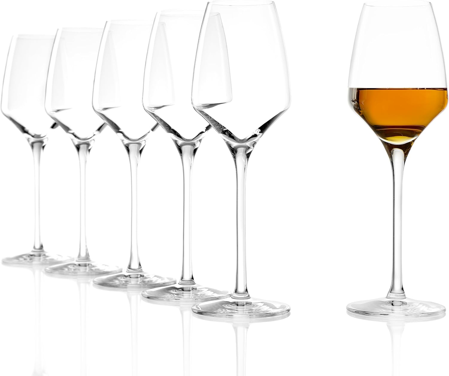 Stölzle Lausitz Sweet Wine Glasses Experience Set of 6, 6.5 oz – Premium Wine Glasses Ideal for Dessert Wine – Elegant Crystal Glasses for Full Aroma – Dishwasher Safe