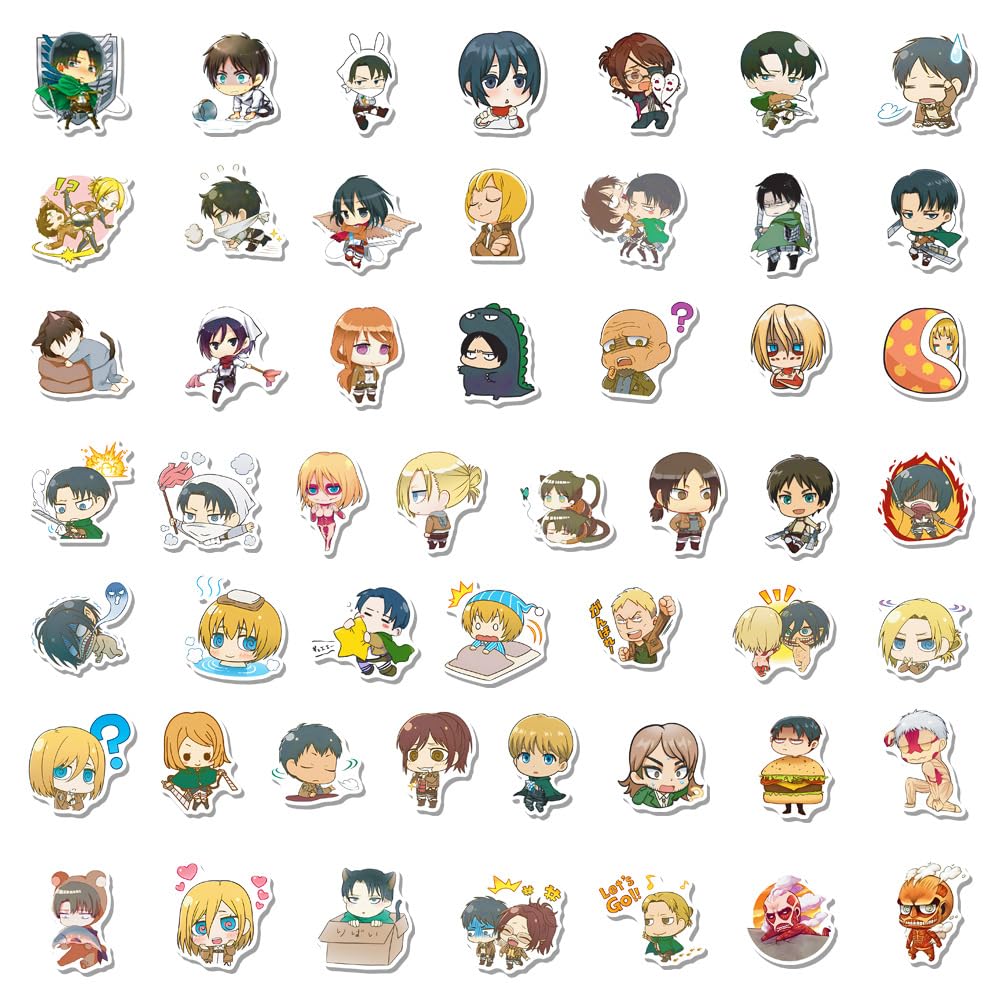 Amazon.co.jp: For 進撃の巨人 ステッカー 50枚セット かわいいアニメ