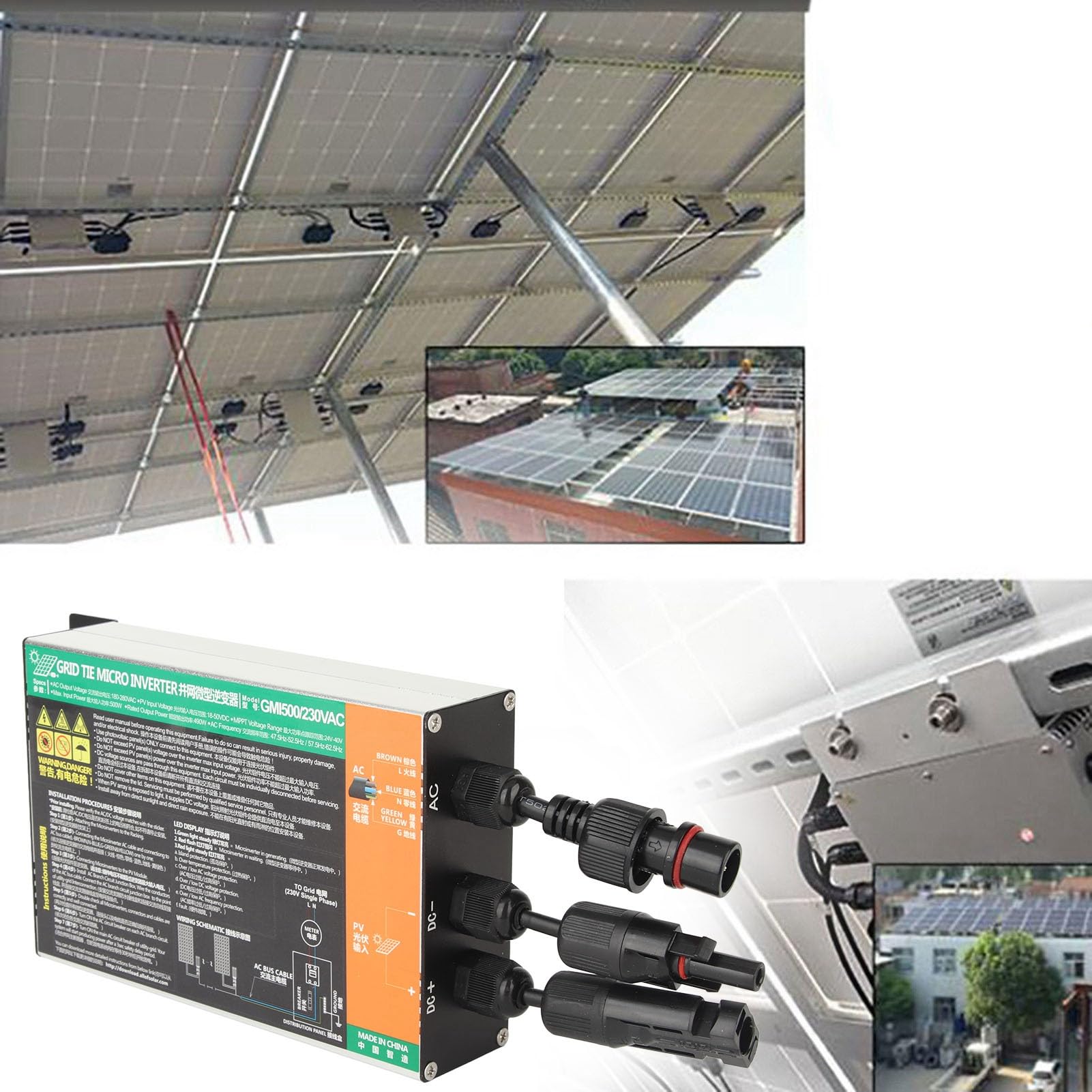 Naroote Inverter Solare 500W, Protezione di Tensione e Corrente