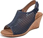 Rockport Women's Briah Perf Sling Wedge Sandal