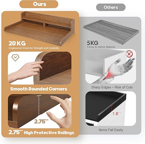 Miniatura 3 de Encimera de lavadora y secadora de 2 niveles con rieles de borde de 2.75 pulgadas de alto, encimera de lavandería de 58 pulgadas de ancho x 28