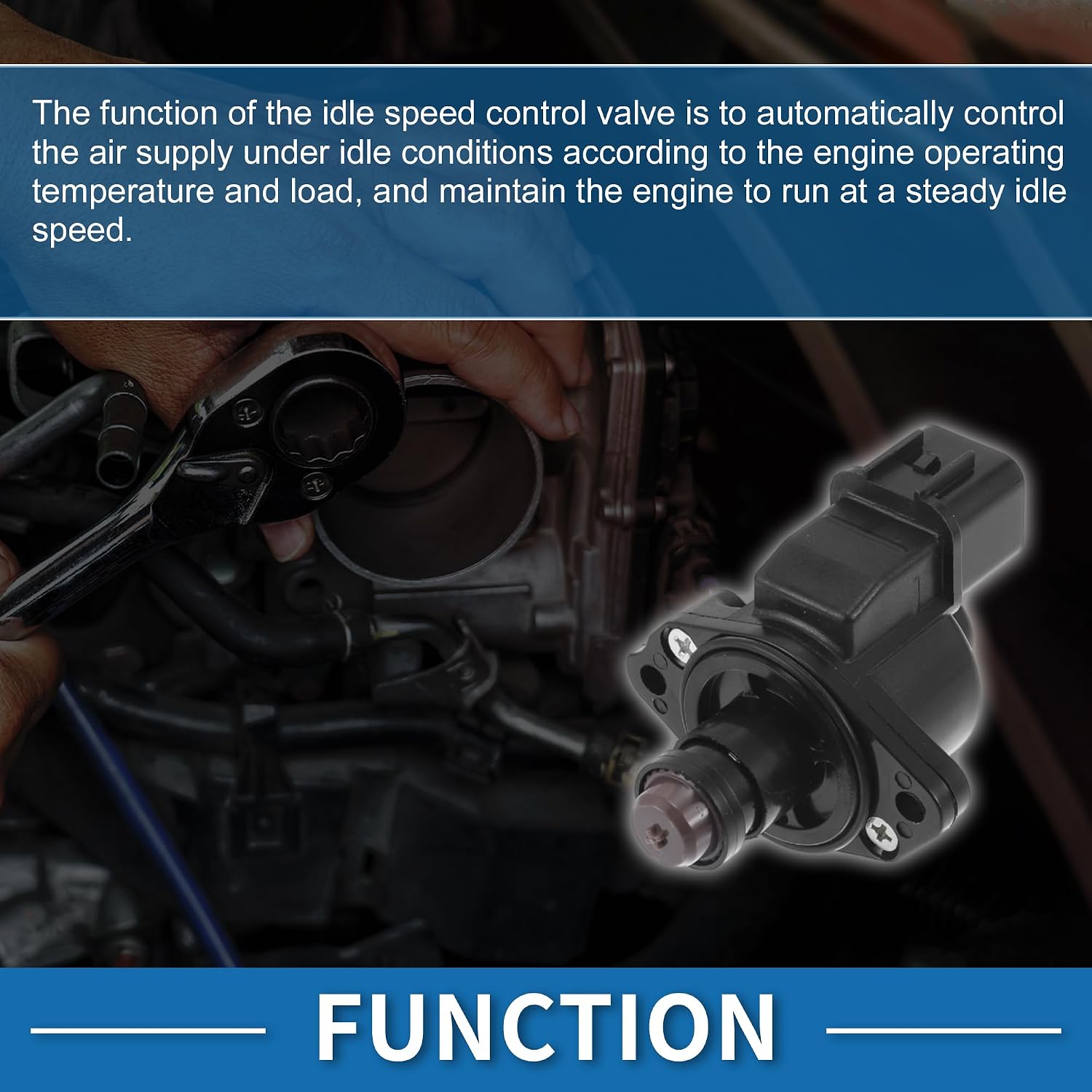 Car Idle Air Control Valve for Mitsubishi Diamante 1997-2004 Replace No.E9T15373C IACV Idle Motor Idle Air Control Valve for Stable Engine Operation