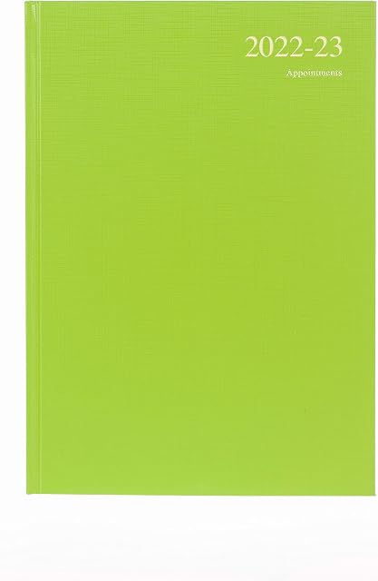 Collins Essential A4 Week to View 2022-23 Mid-Year Diary - Lime, A4 (297 x 210) (ESSA43M.52-2223)