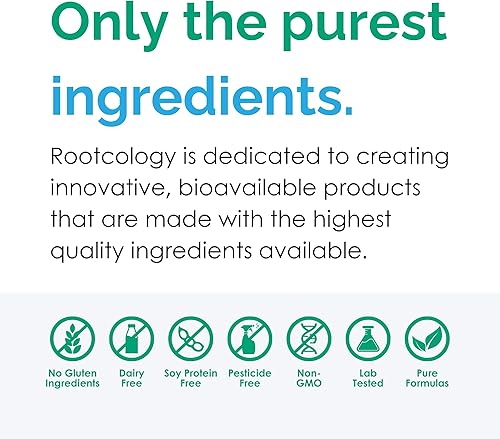 Miniatura 3 de Rootcology Berberina - Formulación totalmente natural de berberina alcaloide vegetal - Soporte cardiovasular derivado de plantas (60 cápsulas)