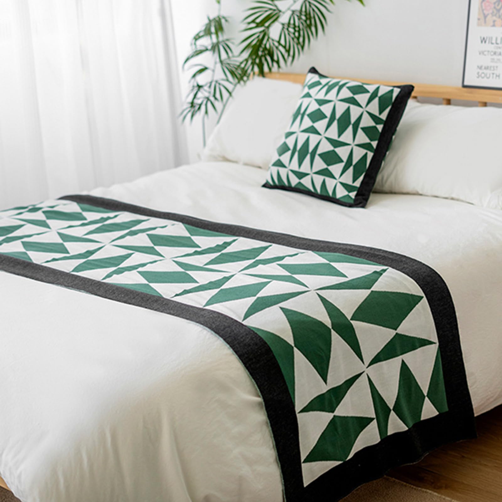Couverture en tricot géométrique 130x200 chemin de lit housse canapé
