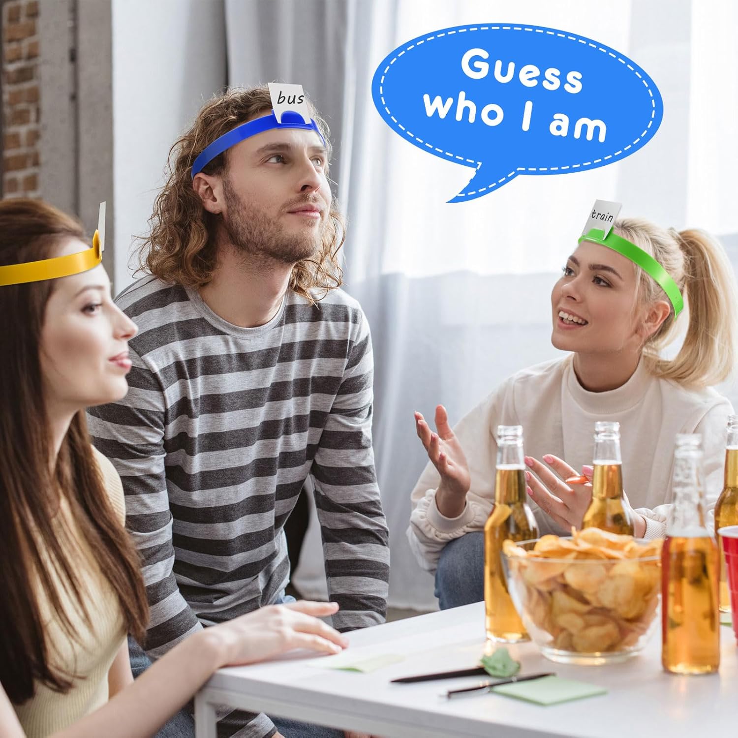 Headbands Game Guess Can Insert Card Headbands Board Games for Family Game
