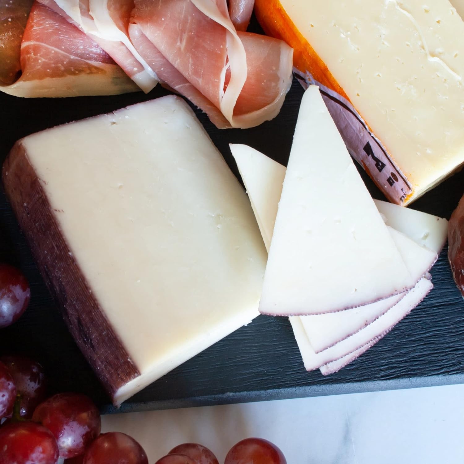igourmet Spanish Fiesta Classic Gift Box - Includes all Spanish gourmet cheese assortment, ham, Chorizo, olives, and gourmet nuts.