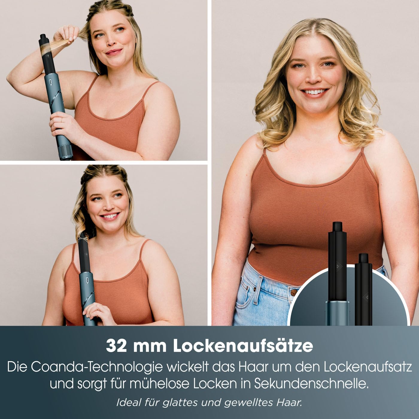 Shark FlexStyle Limited Edition Geschenkset 5-in-1 Air Styler & Haartrockner, Curler, FrizzFighter Finishing Tool, Ovalbürste, Konzentrator, Aufbewahrungstasche, Keine Hitzeschäden, Türkis HD450TLEU