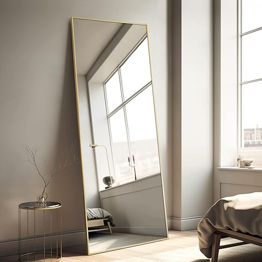 NeuType Full Length Mirror Standing Hanging or Leaning Against Wall