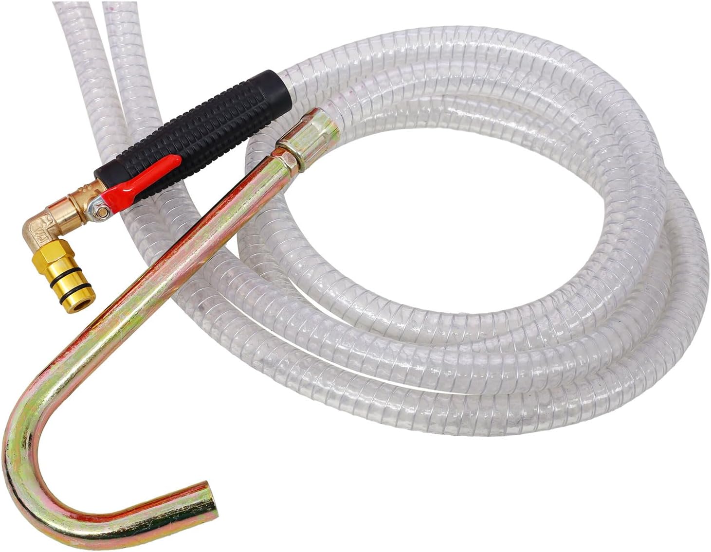 24L Oil Extractor Pneumatic & Manual Fluid Evacuator with Wheels, Portable Air Operated Waste Oil Drain Tank, Vacuum Oil Change Extractor for Garage & Auto Shop