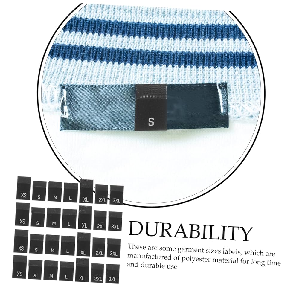 Amazon | SOLUSTRE 700個 服のサイズラベル 服の タグ 服の