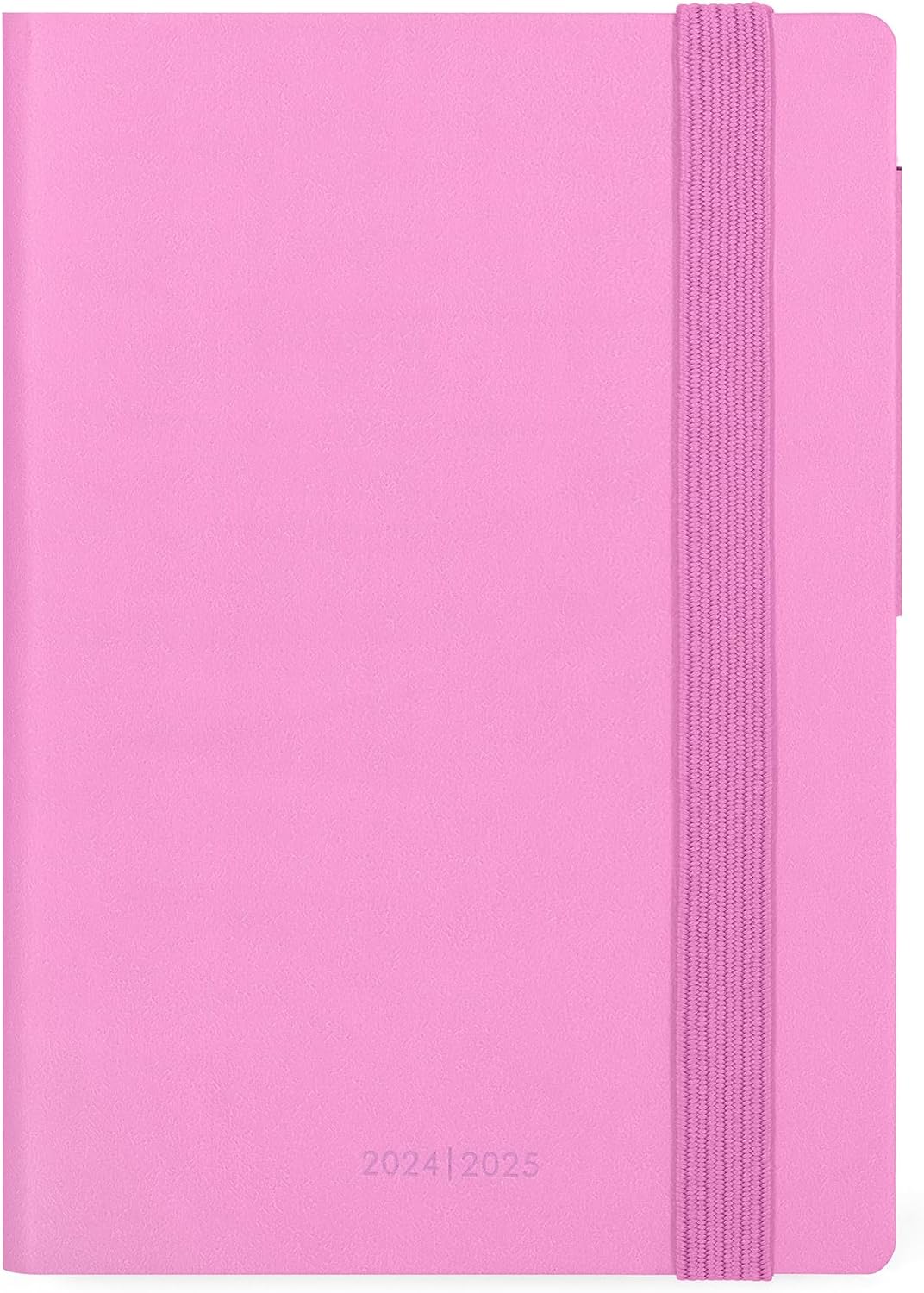 Legami - Daily Calendar 2024-2025 16 months Small Diary from September 2024 to December 2025 Elastic Closure FSC Certified Paper Monthly Planner 9.5 x 13.5 cm Bubblegum