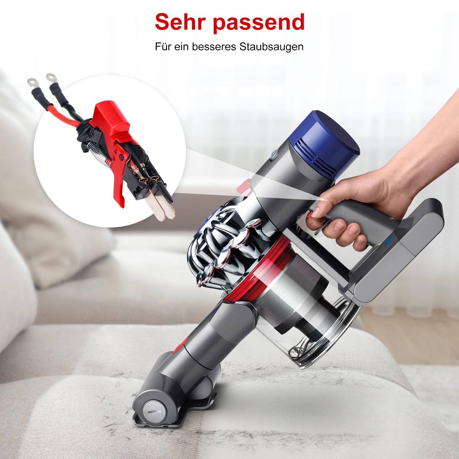 dyson V8 AnimalPro SV10 メンテナンス済み V8 Switch Assembly for Dyson V8 Absolute SV10 Animal Vacuum