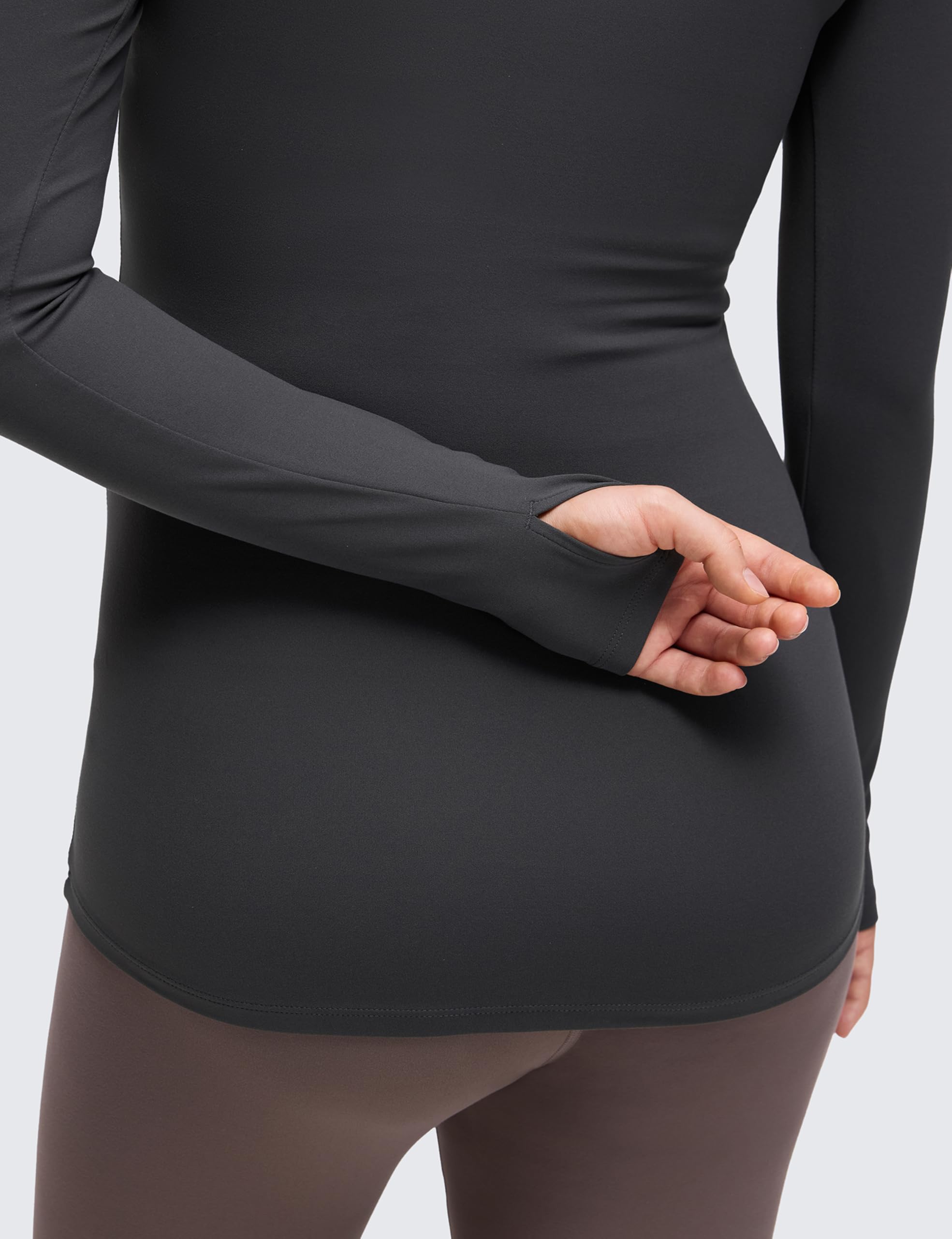 CRZ YOGA Butterluxe Camisetas Básicas de Embarazo de Manga Larga Butterluxe para Mujer