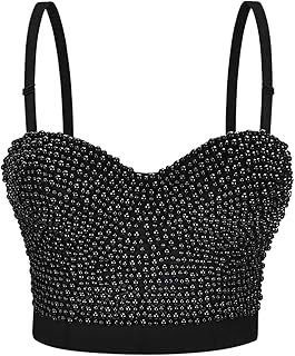 Sexy en V Profundo con Forma de Diamante incrustado y Forma Sexy Hot Girl Nightclub Top Fajas uctoras Adelgazantes Mujer Deporte
