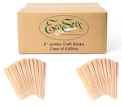 Eco Craft Stix Palitos de manualidades gigantes. Caja de 5000 unidades
