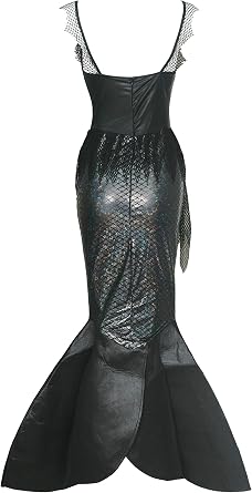 bslingerie Women Mermaid Party Costume Long Tail Skirt Dress